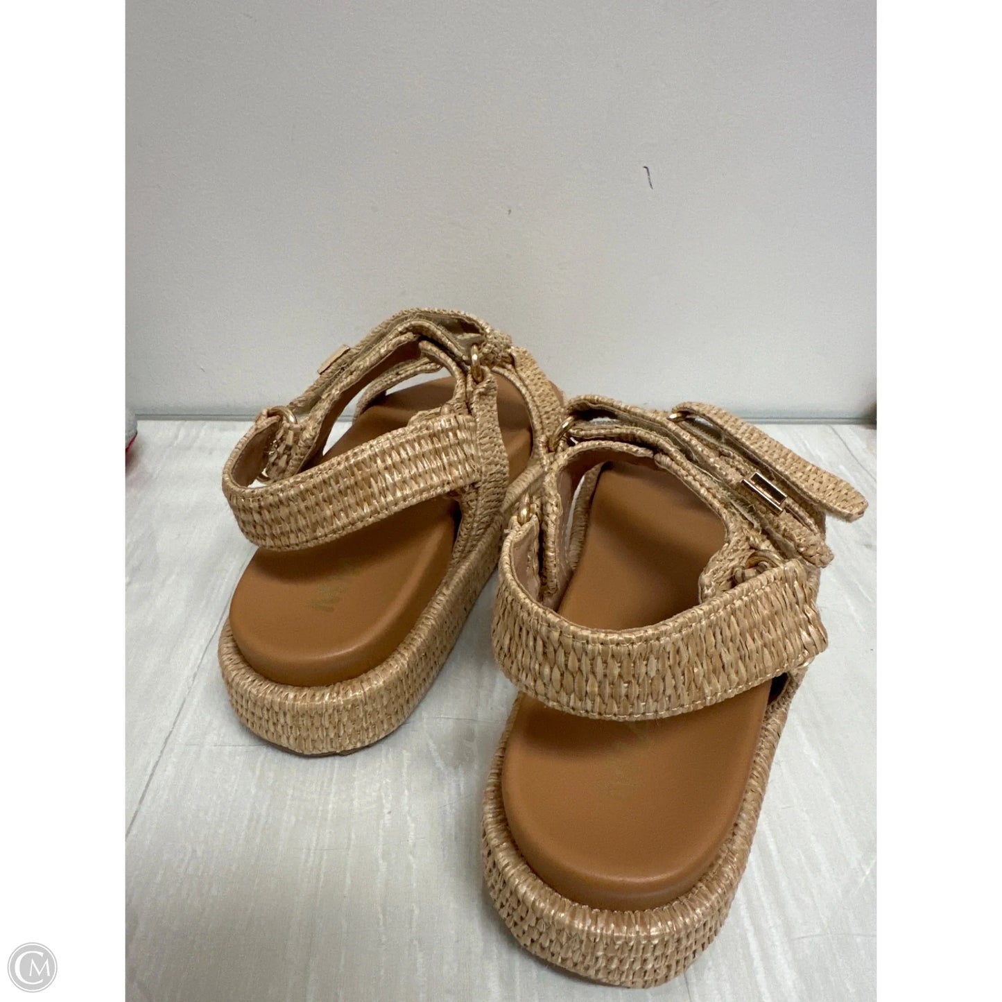 Sandals Flats By Mia In Tan, Size: 6.5