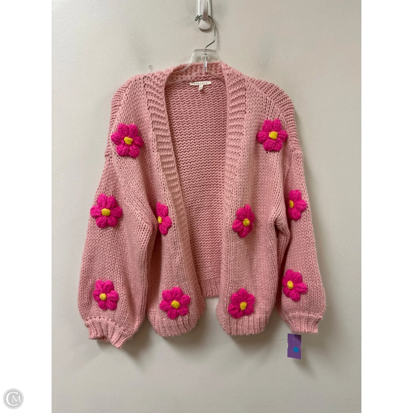 Sweater Cardigan By Baevely In Pink, Size: S