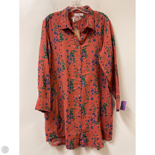 Dress Casual Midi By Natural Life In Orange, Size: M
