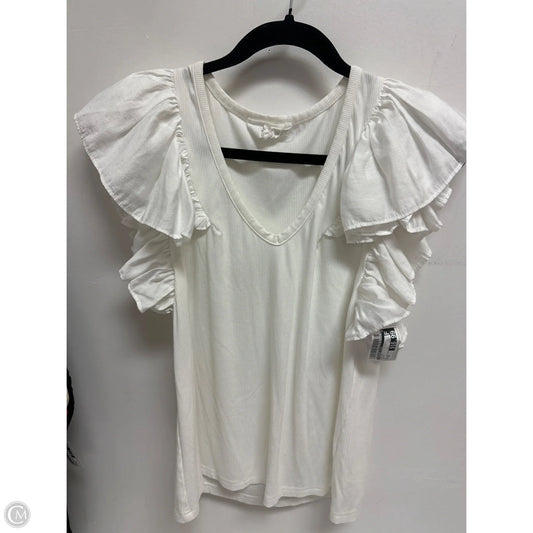 Top Short Sleeve By Pomander Place In White, Size: M