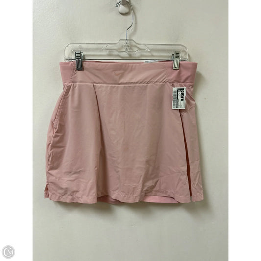 Athletic Skort By Nike Apparel In Pink, Size: L