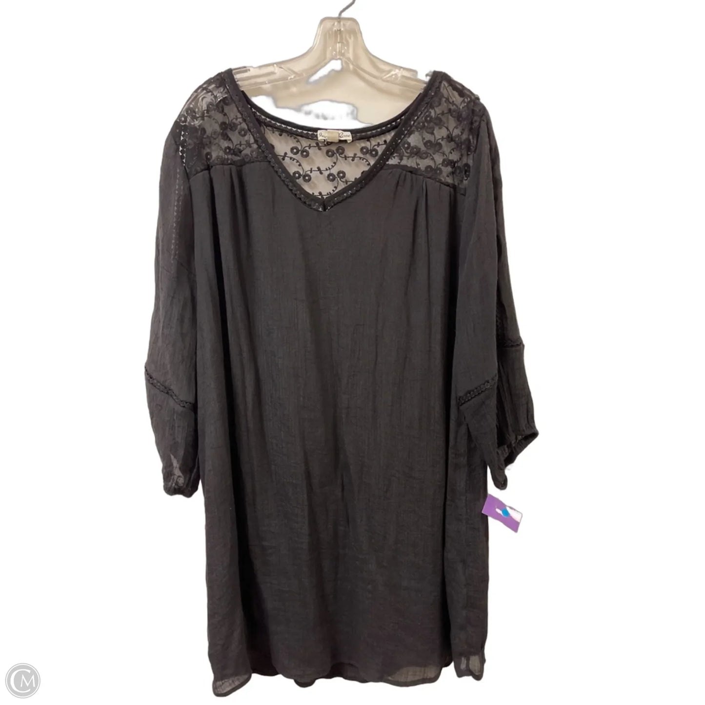 Dress Casual Midi By Indigo Rose In Black, Size: 3x