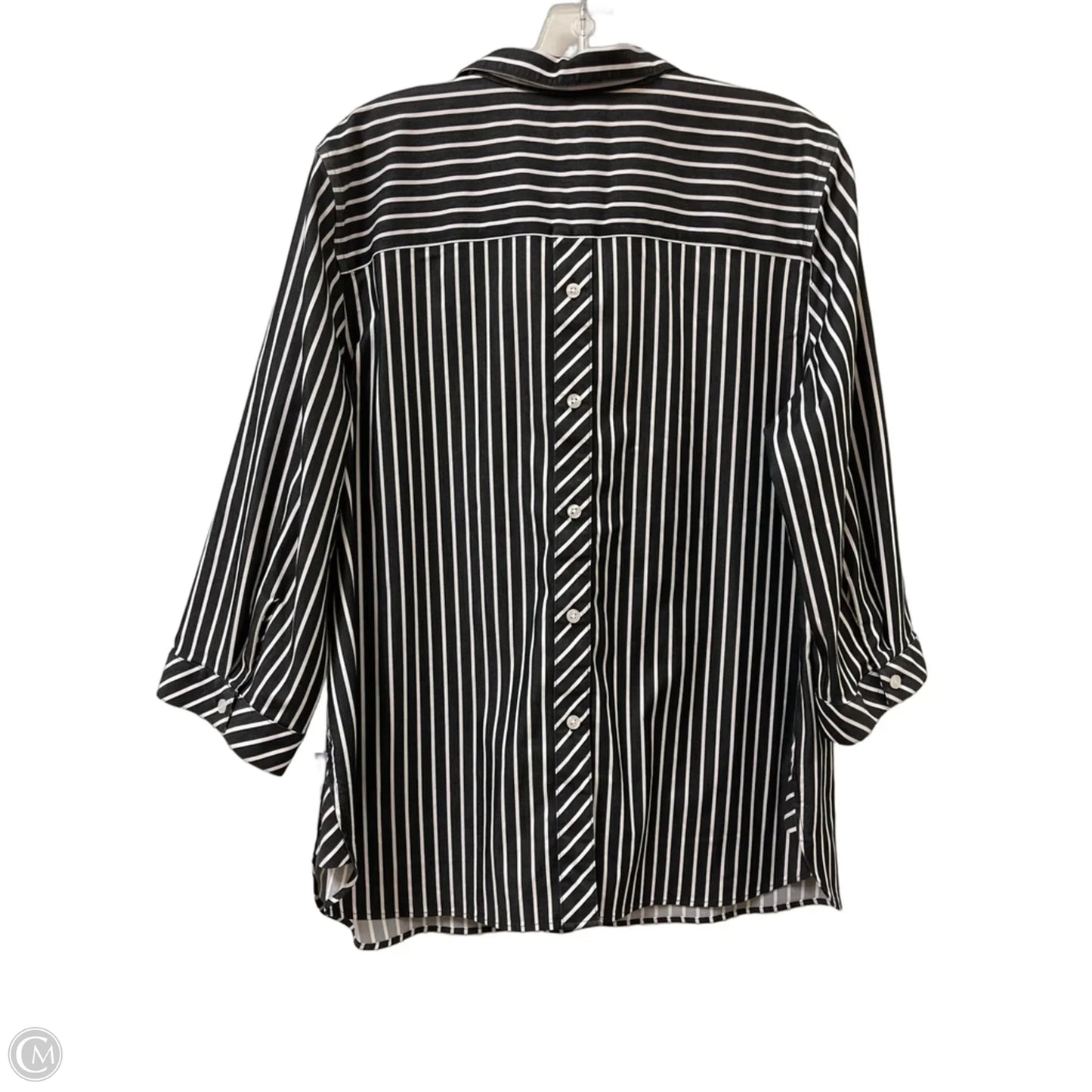 Top Long Sleeve By Chicos In Grey, Size: Xl