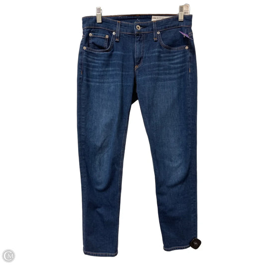 Jeans Skinny By Rag And Bone In Blue Denim, Size: 2