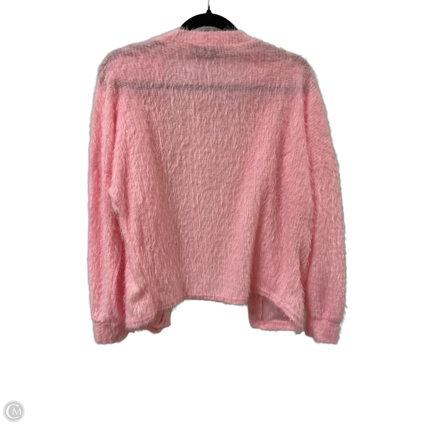 Sweater Cardigan By Chicme In Pink, Size: S