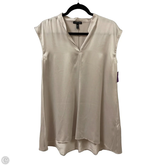 Top Short Sleeve By Eileen Fisher In Grey, Size: Xs