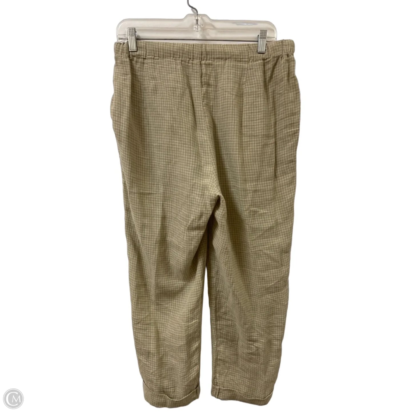Pants Linen By Eileen Fisher In Green, Size: 4p