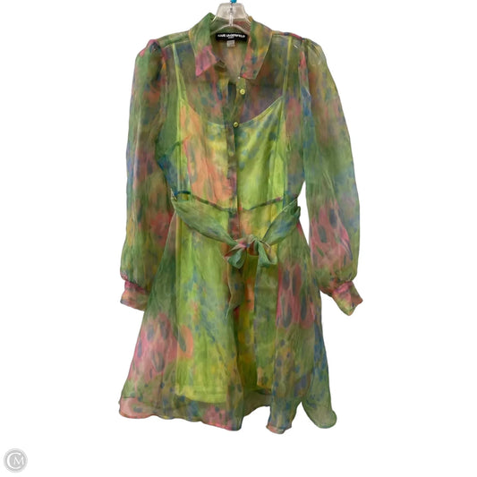 Dress Designer By Karl Lagerfeld In Green, Size: S