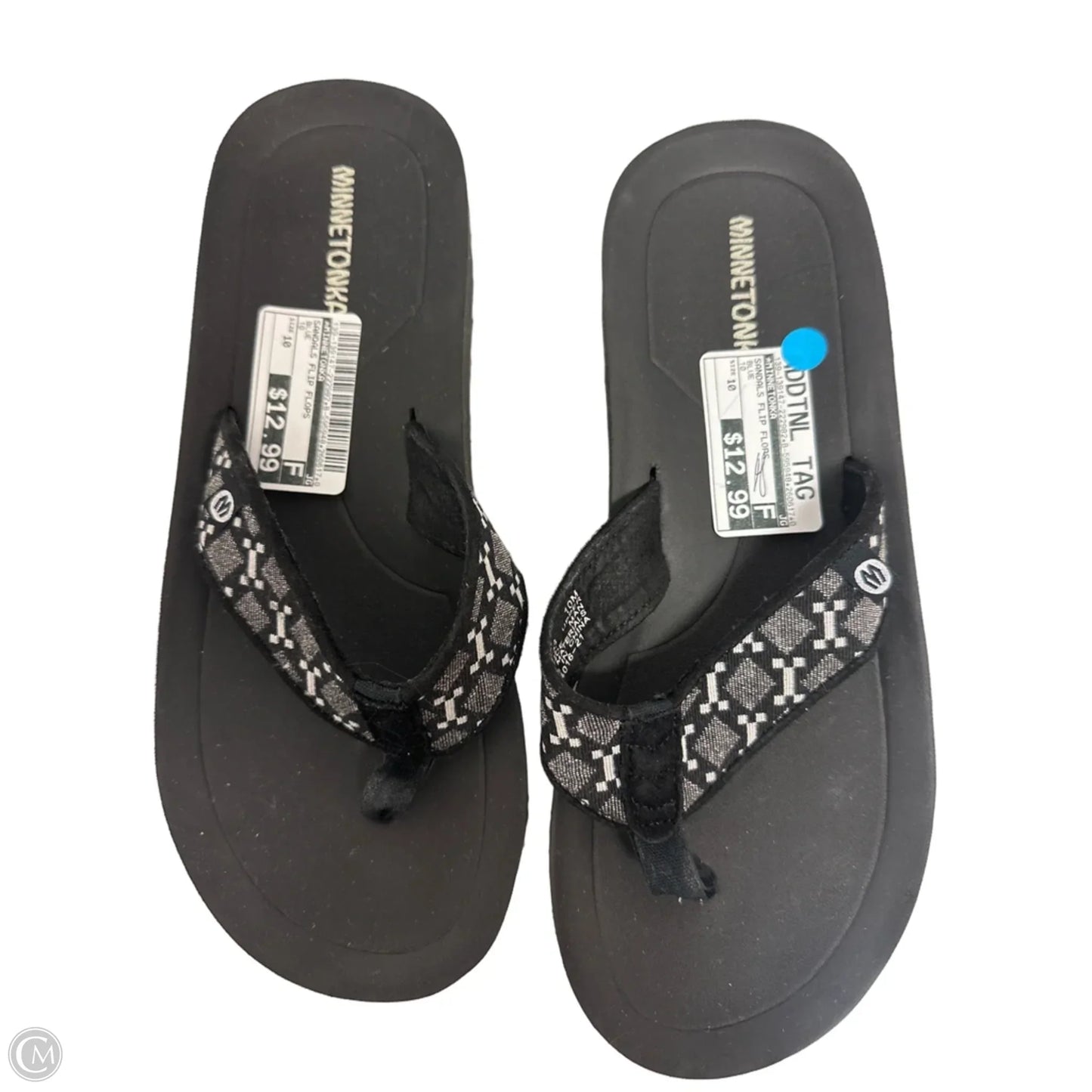 Sandals Flip Flops By Minnetonka In Blue, Size: 10
