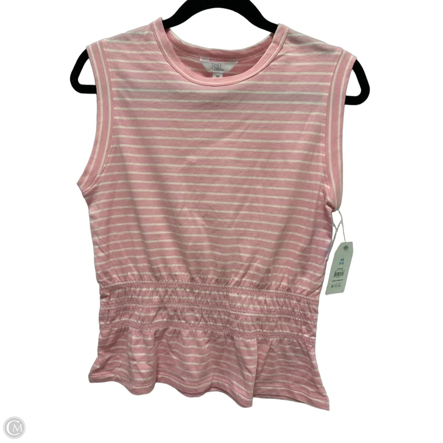 Top Sleeveless By Time And Tru In Pink, Size: Xs