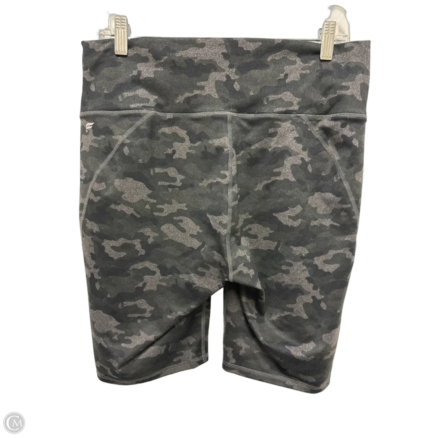 Athletic Shorts By Fabletics In Camouflage Print, Size: 16