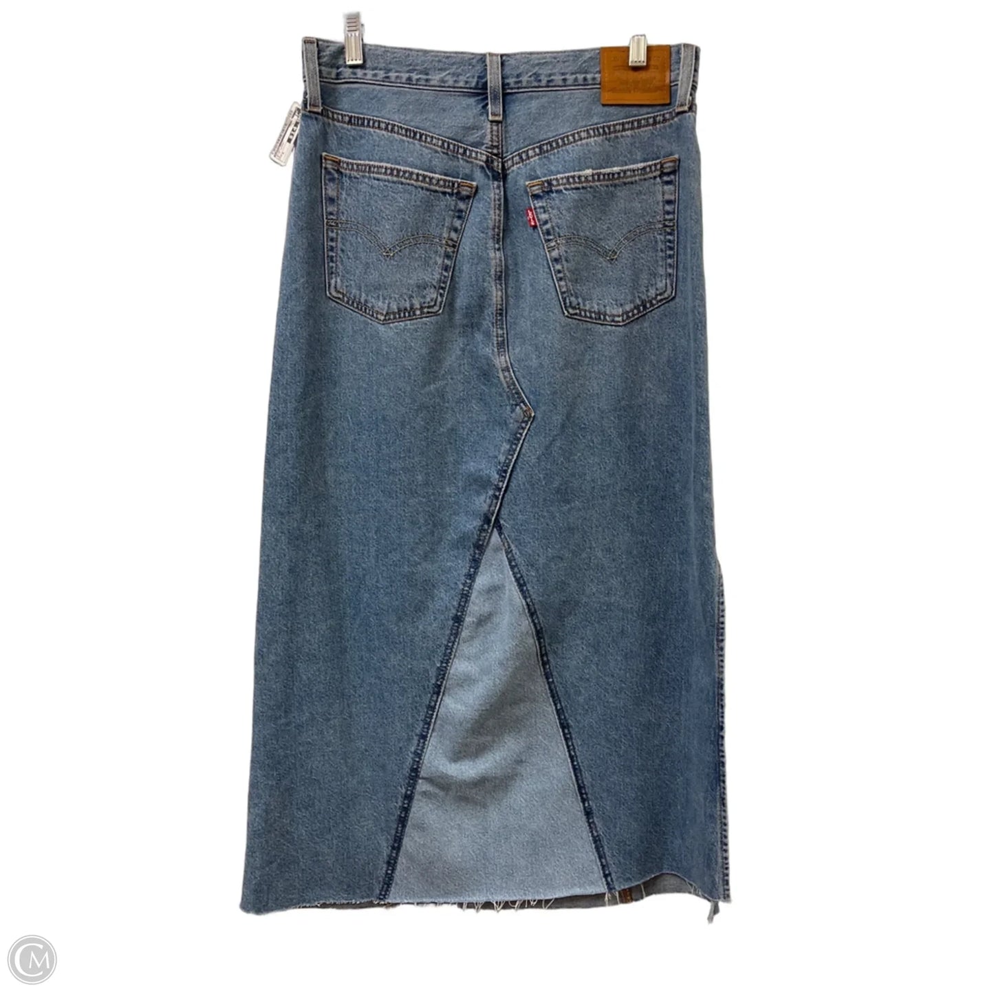 Skirt Maxi By Levis In Blue Denim, Size: 6