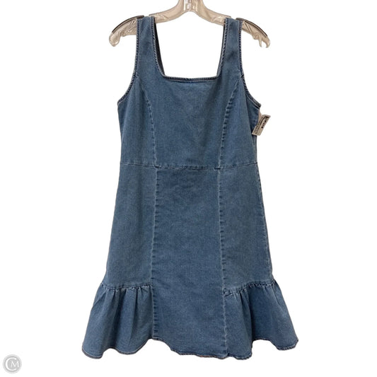 Dress Casual Midi By Nanette Lepore In Blue Denim, Size: M