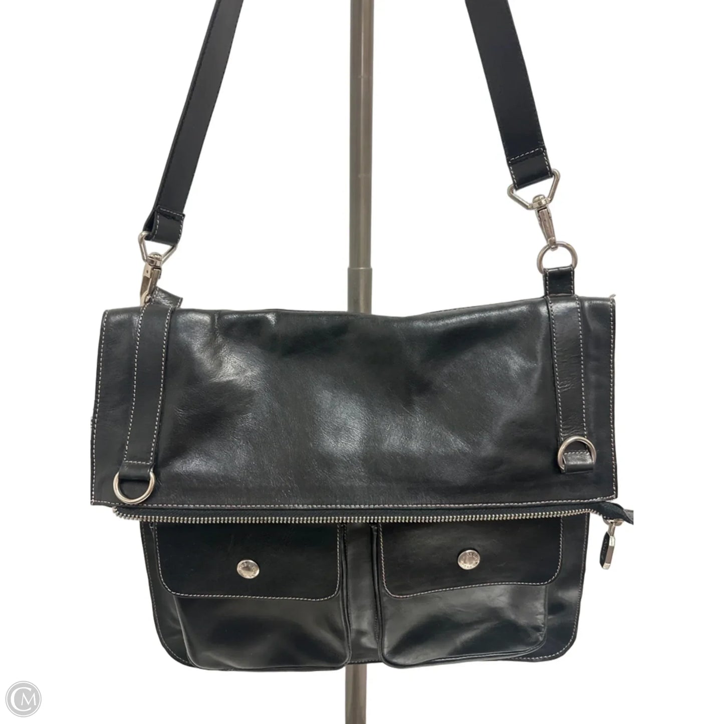 Handbag Leather By Cma, Size: Large