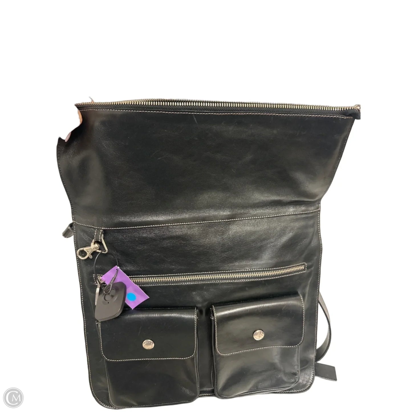 Handbag Leather By Cma, Size: Large