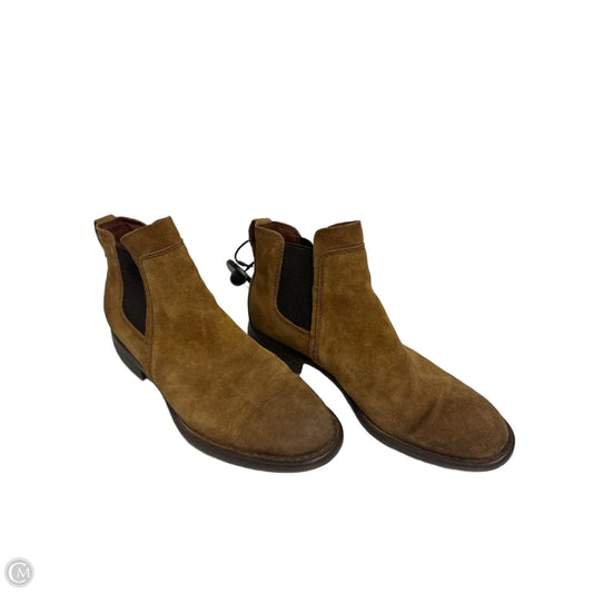 Boots Ankle Flats By Born In Brown, Size: 6.5