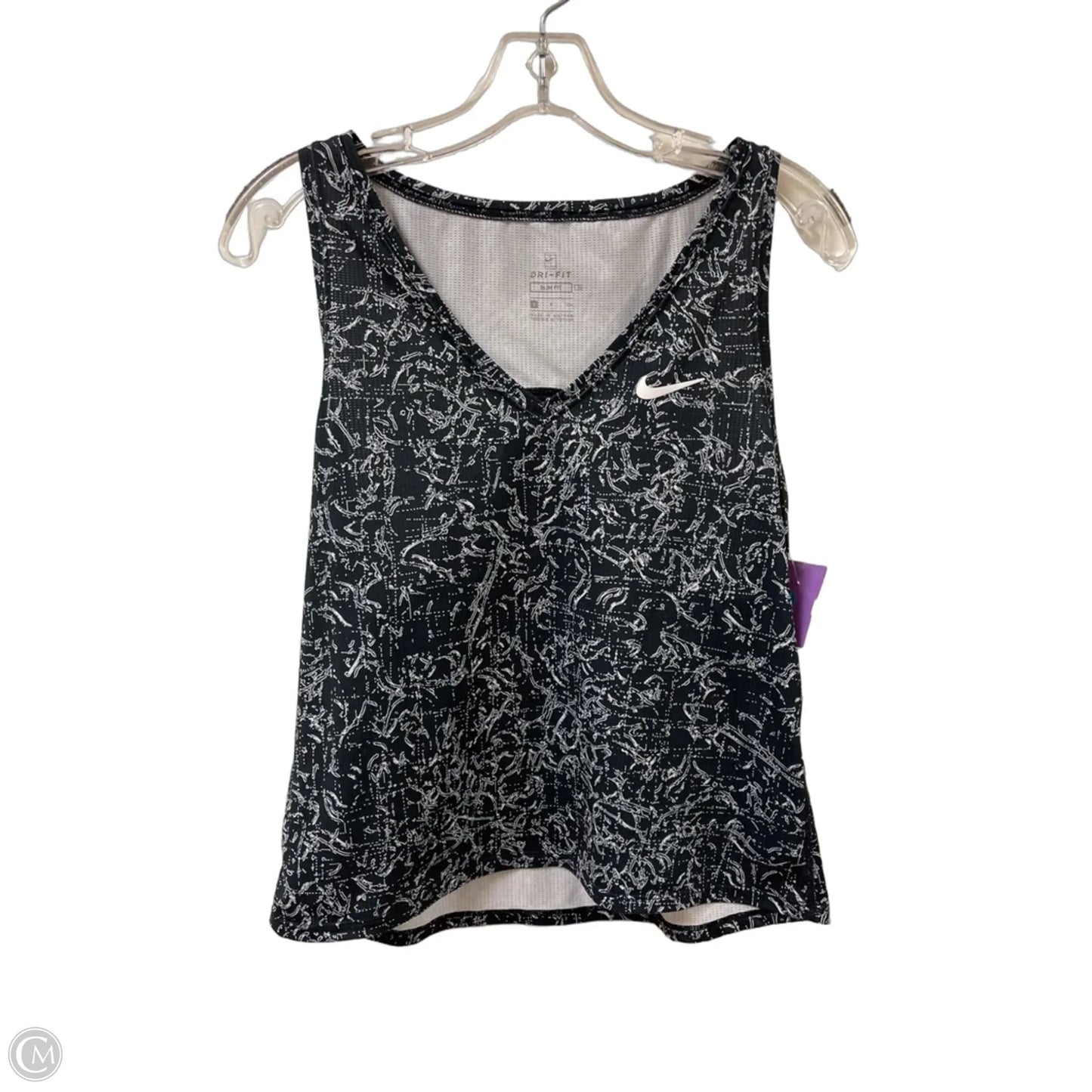 Athletic Tank Top By Nike Apparel In Black, Size: S