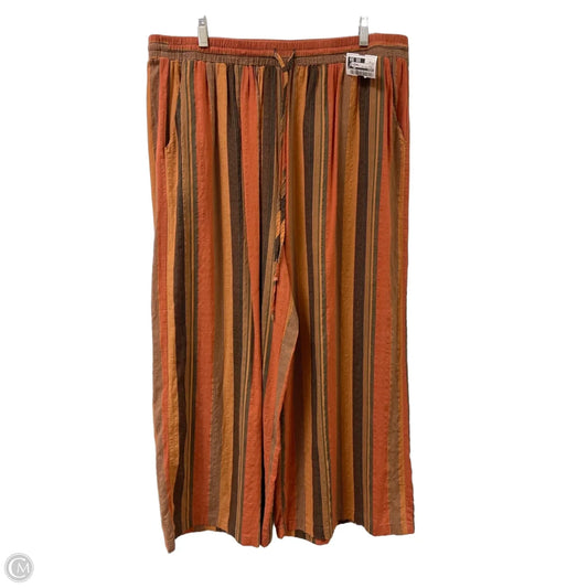 Pants Wide Leg By Shein In Orange, Size: 22