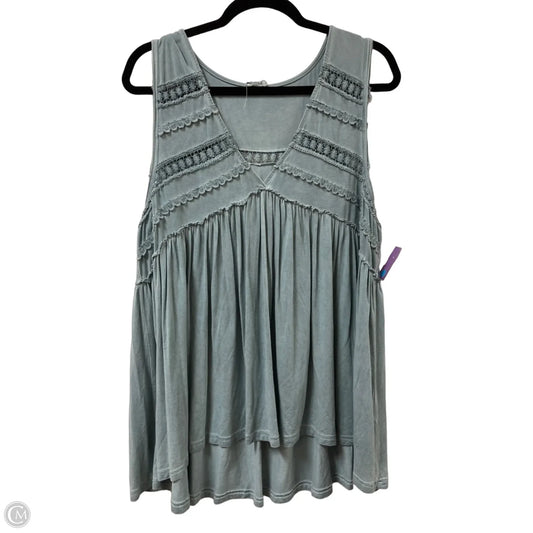 Top Sleeveless By Pol In Blue, Size: M