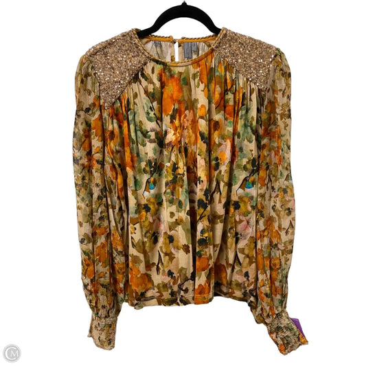 Top Long Sleeve By Blank London In Orange, Size: S