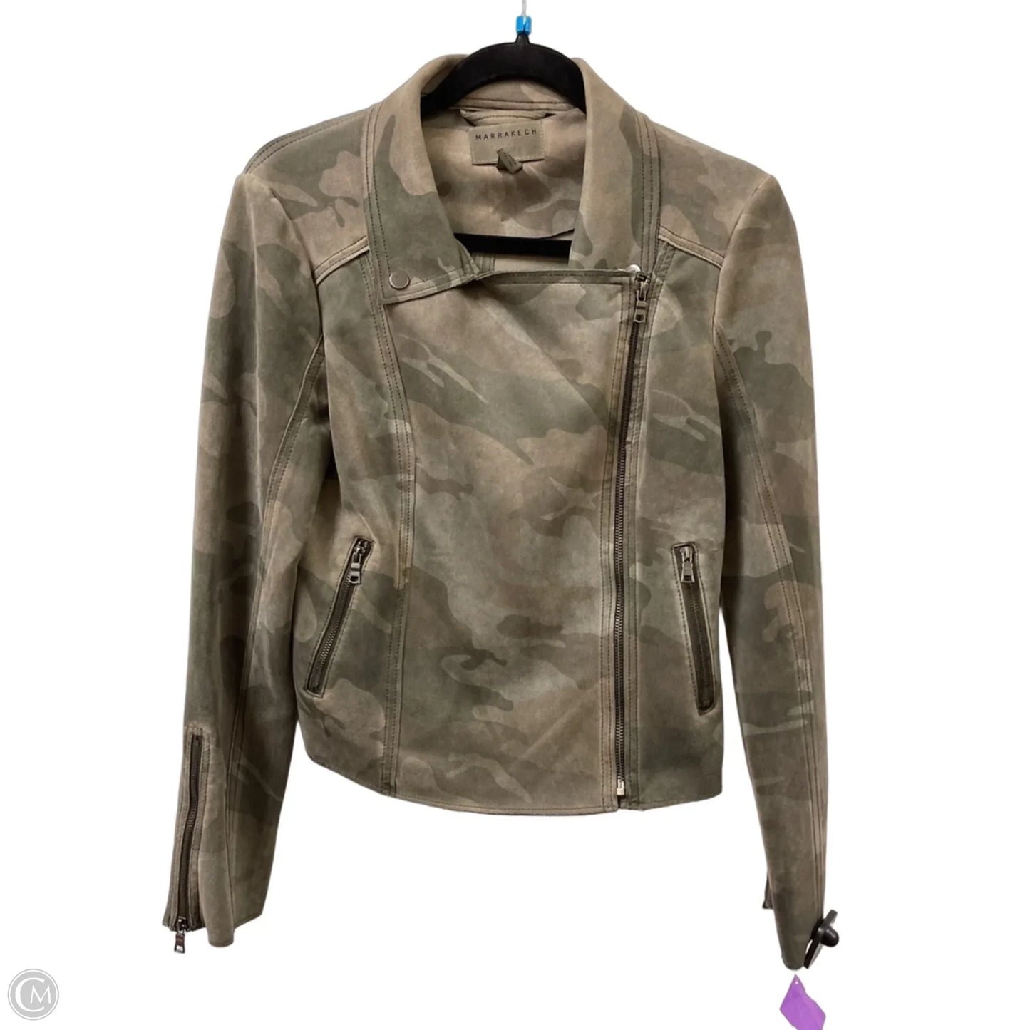 Jacket Moto By Marrakech In Camouflage Print, Size: S