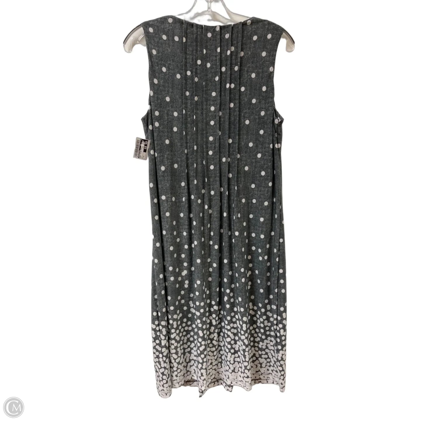 Dress Casual Midi By Perceptions In Grey, Size: M