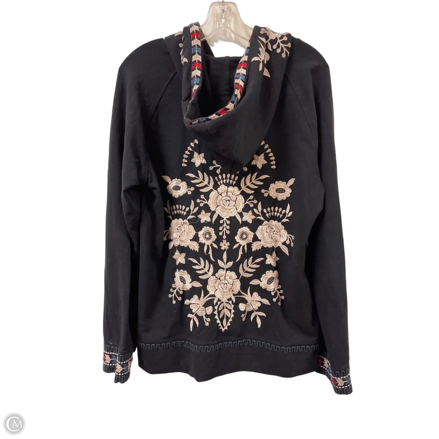 Jacket Designer By Johnny Was In Black, Size: L