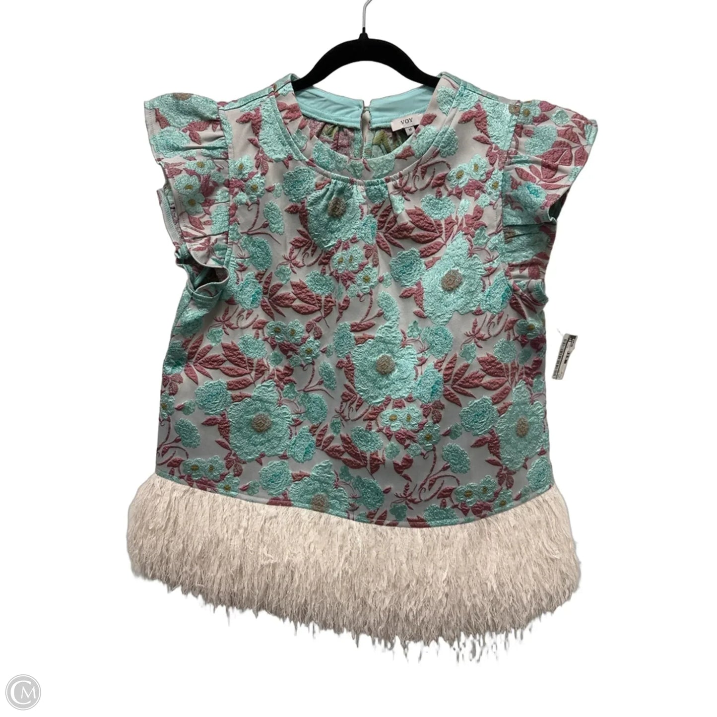 Top Short Sleeve By Voy In Teal, Size: M