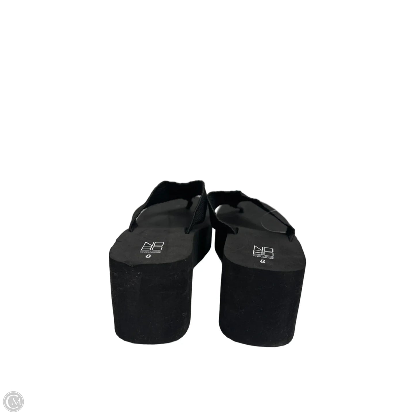 Sandals Flip Flops By No Boundaries In Black, Size: 8
