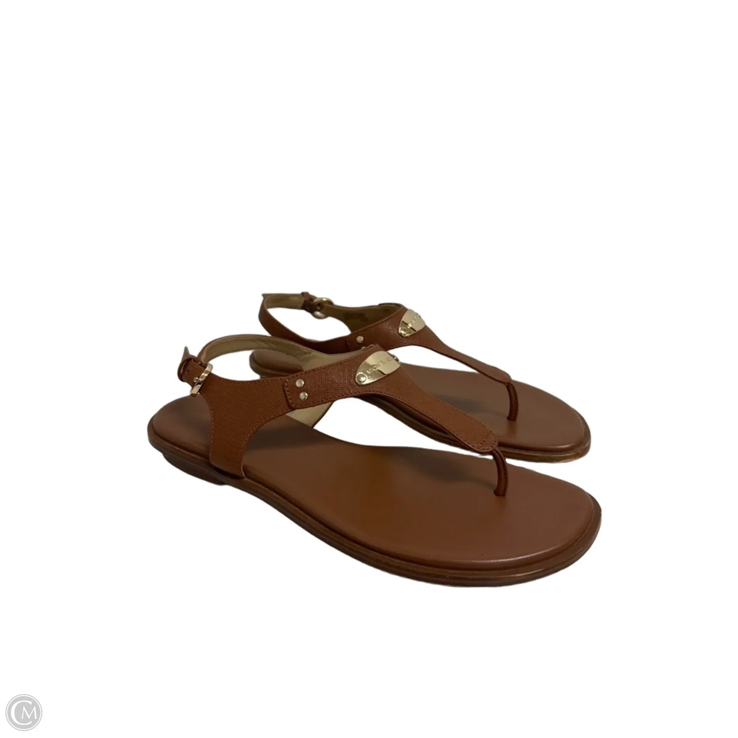 Sandals Flip Flops By Michael By Michael Kors In Brown, Size: 9