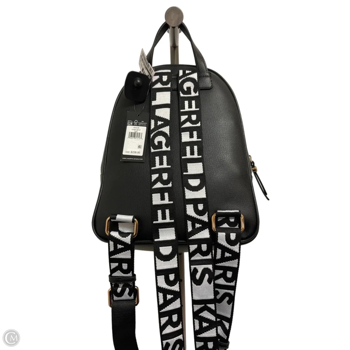 Backpack Designer By Karl Lagerfeld, Size: Large
