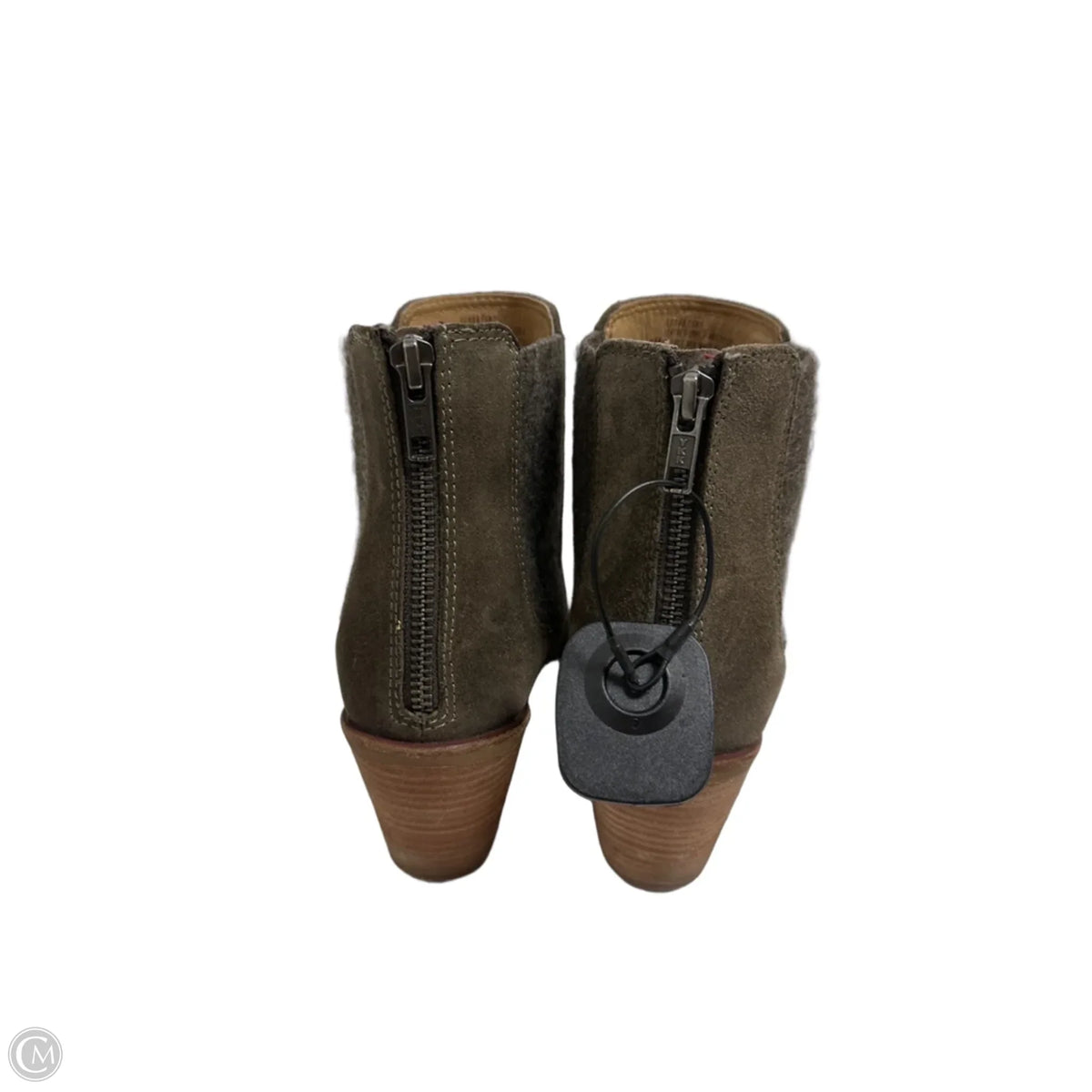 Boots Ankle Heels By Sofft In Grey, Size: 6