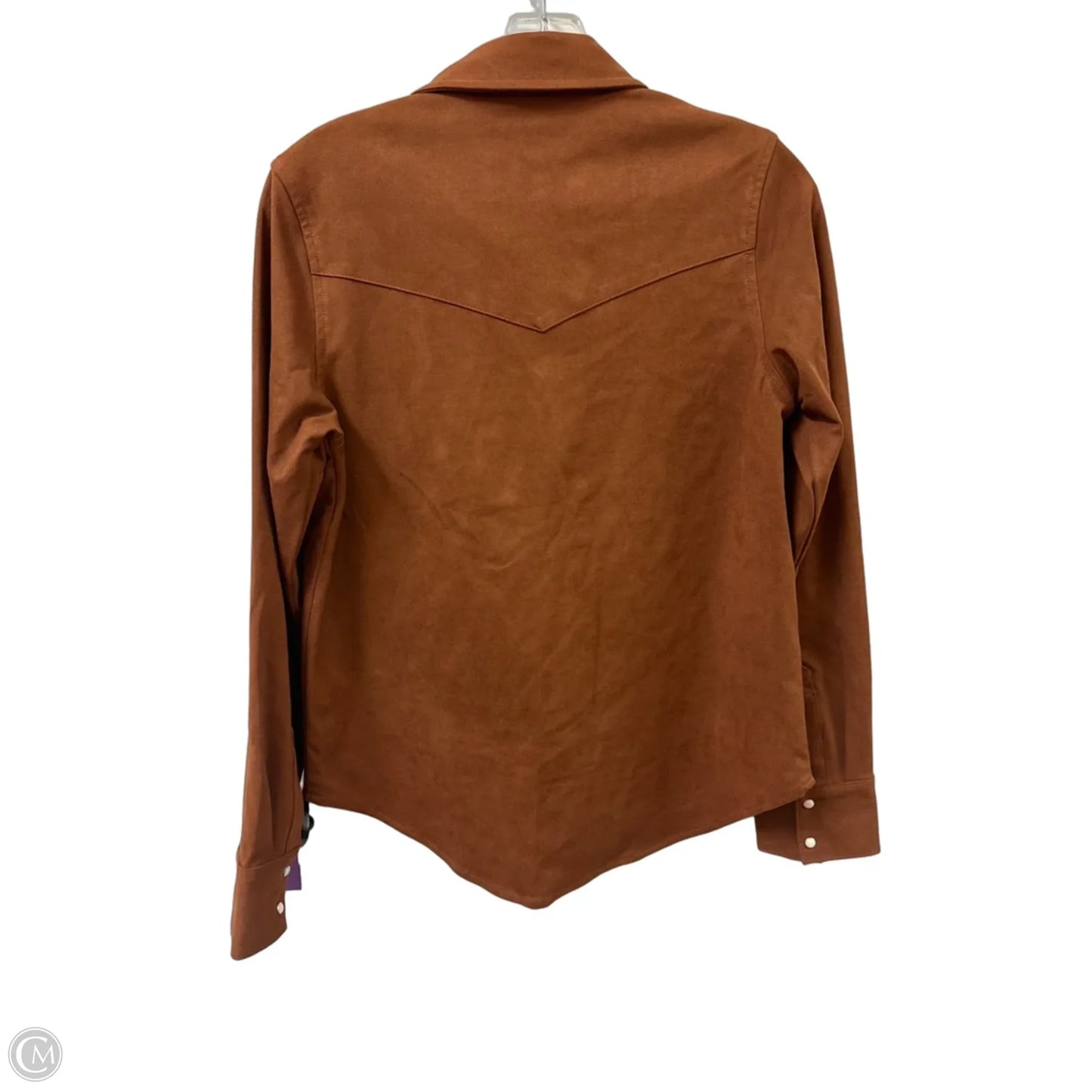 Jacket Shirt By Dear John In Brown, Size: Xs