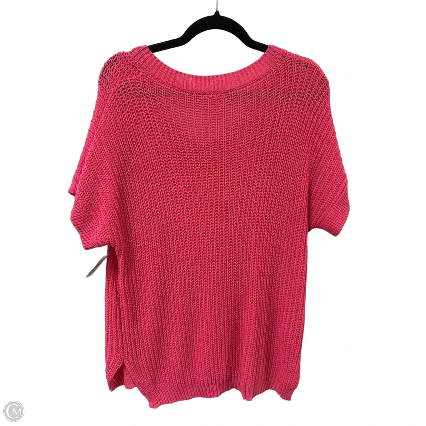 Top Short Sleeve By Bibi In Pink, Size: S