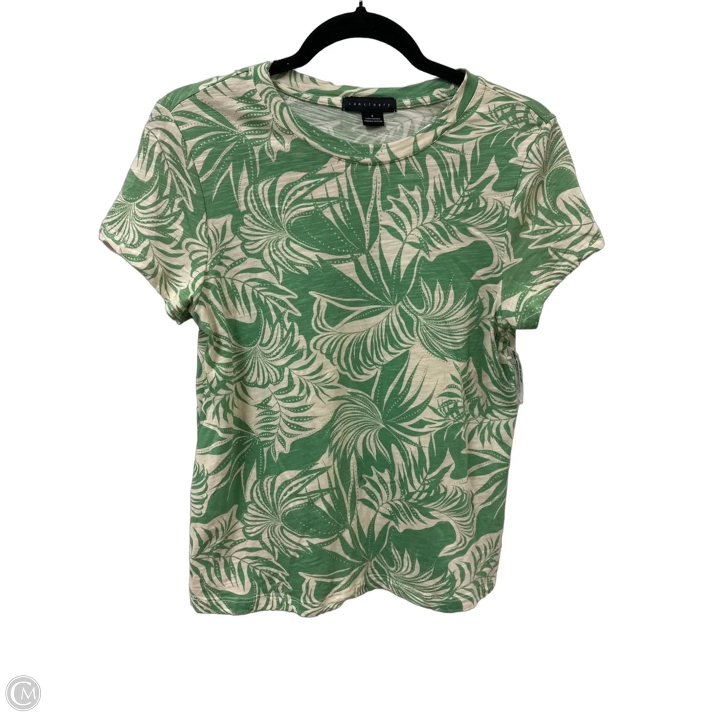 Top Short Sleeve By Sanctuary In Green, Size: S