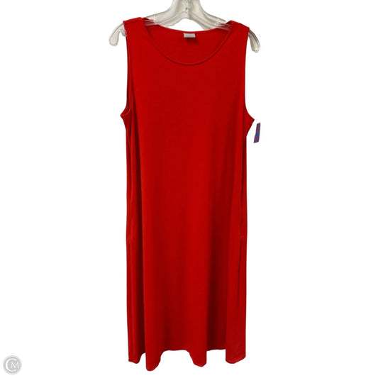 Dress Casual Maxi By Chicos In Orange, Size: Xl