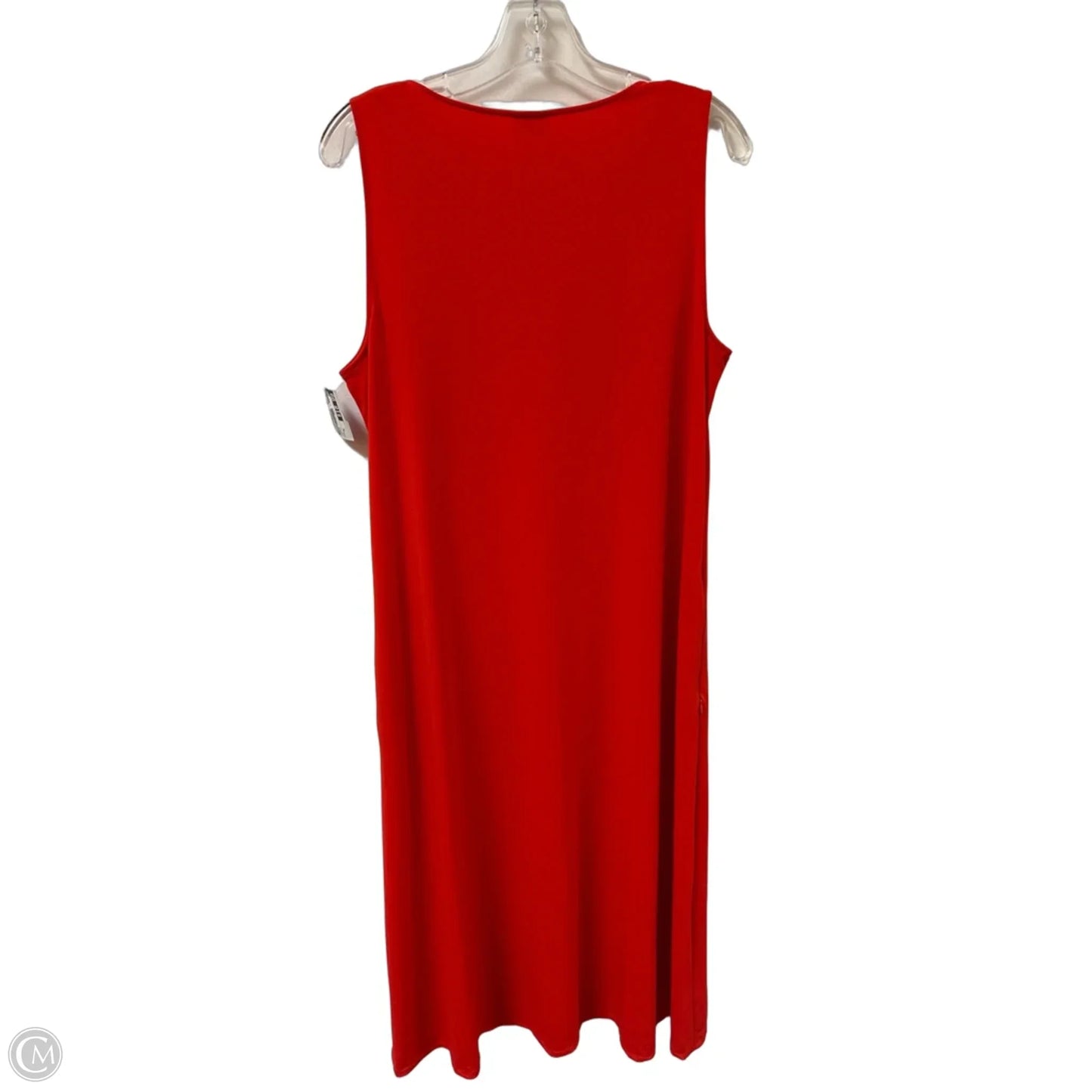 Dress Casual Maxi By Chicos In Orange, Size: Xl