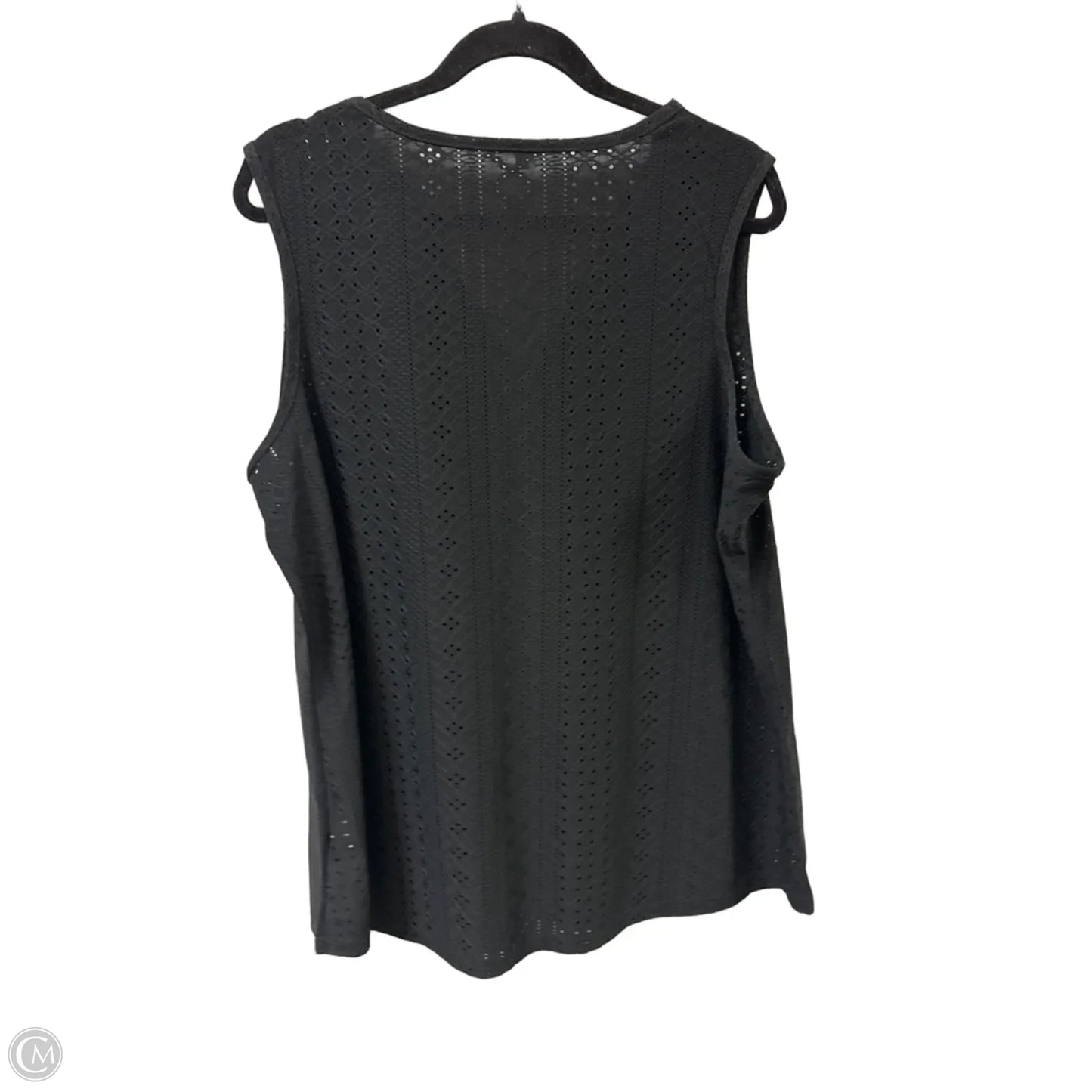 Top Sleeveless By Clothes Mentor In Black, Size: 2x