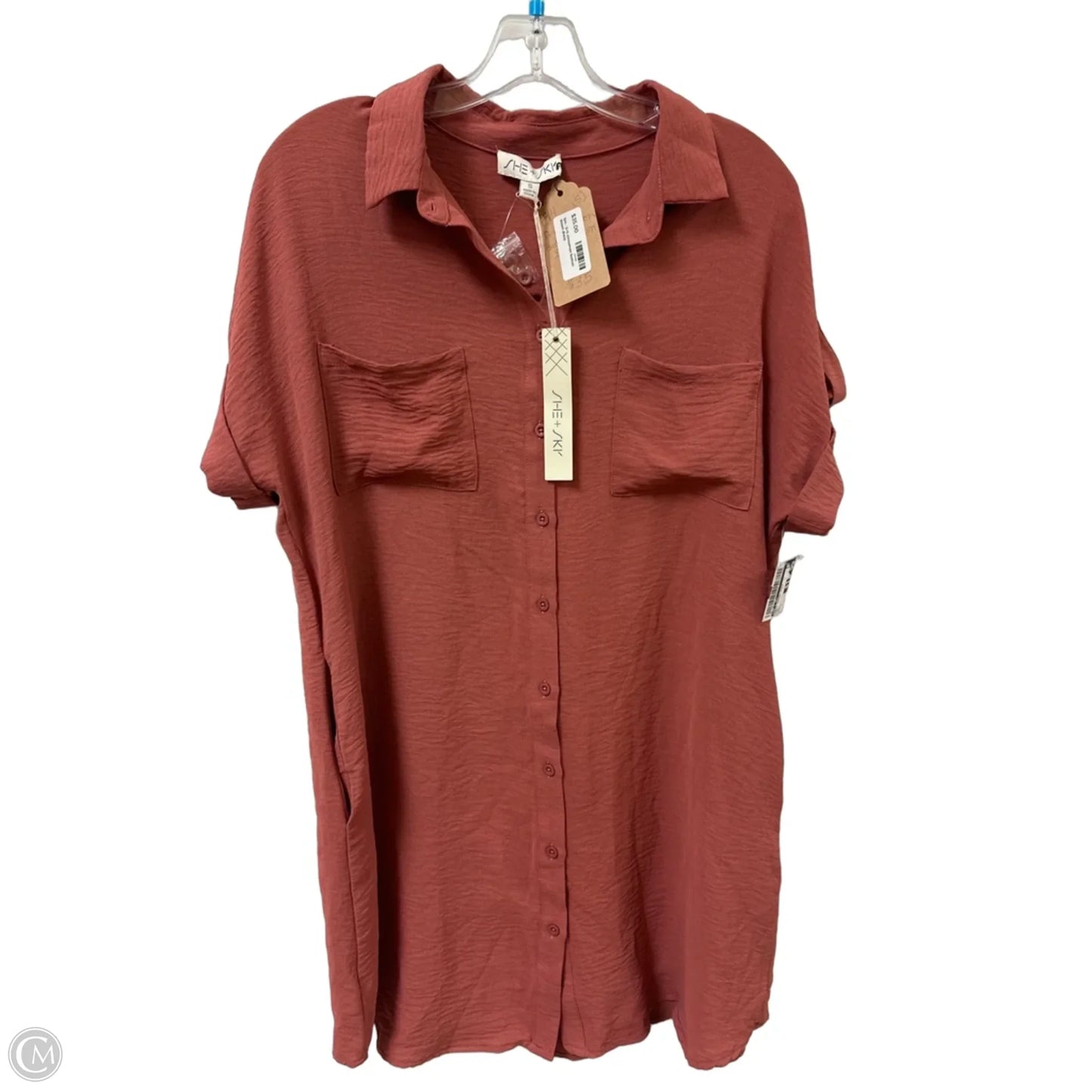 Dress Casual Midi By She + Sky In Red, Size: S