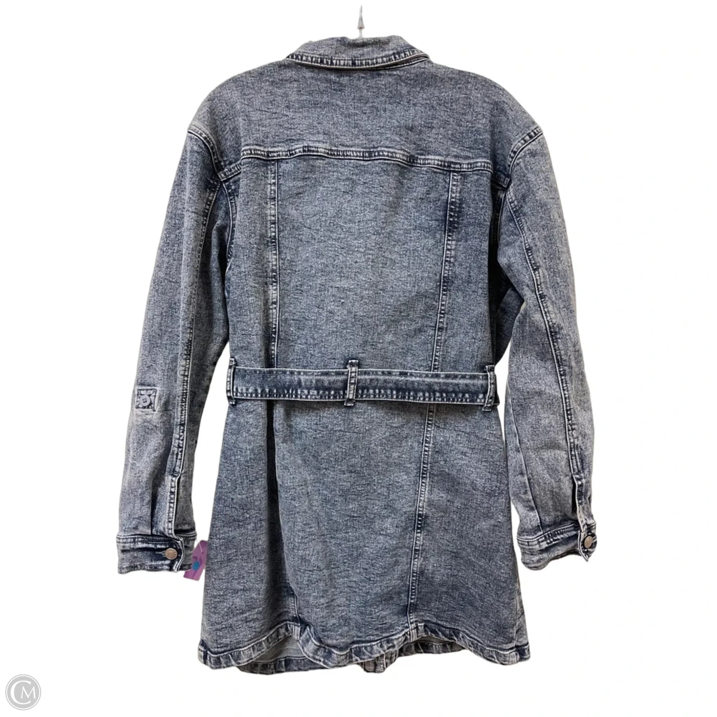 Dress Casual Midi By Clothes Mentor In Blue Denim, Size: L