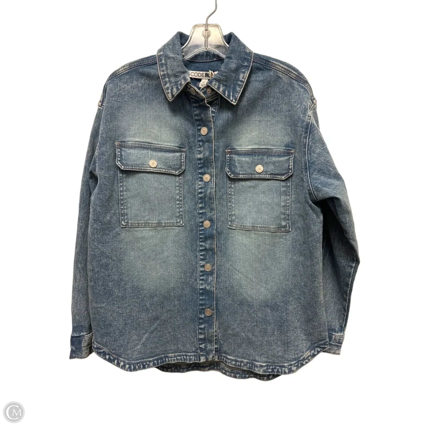 Jacket Denim By Code Blue In Blue Denim, Size: Xs