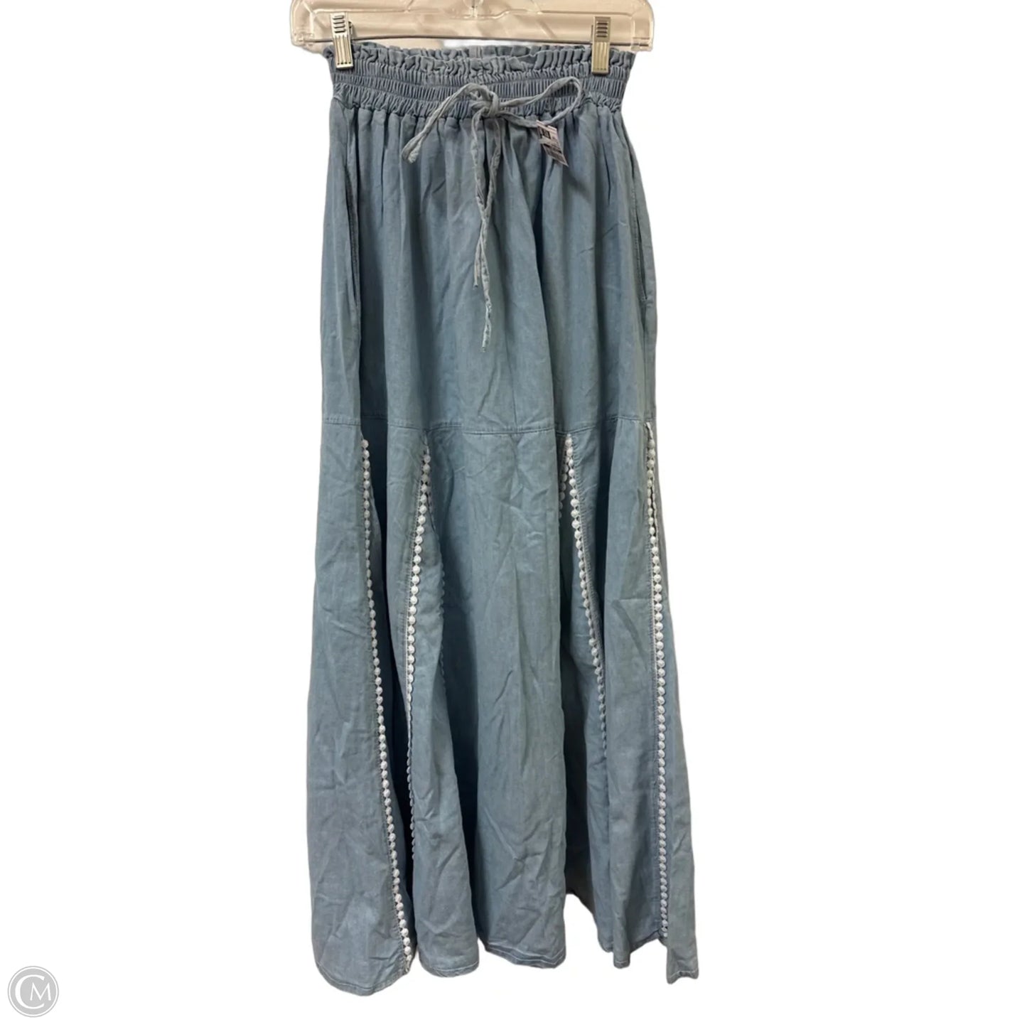Pants Wide Leg By Clothes Mentor In Blue Denim, Size: Osfm