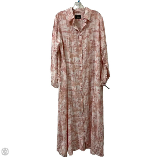 Dress Casual Maxi By Clothes Mentor In Pink, Size: 3x