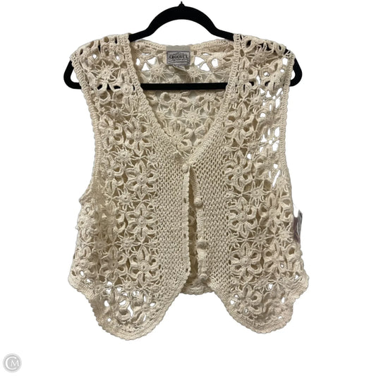 Vest Other By Clothes Mentor In Cream, Size: S