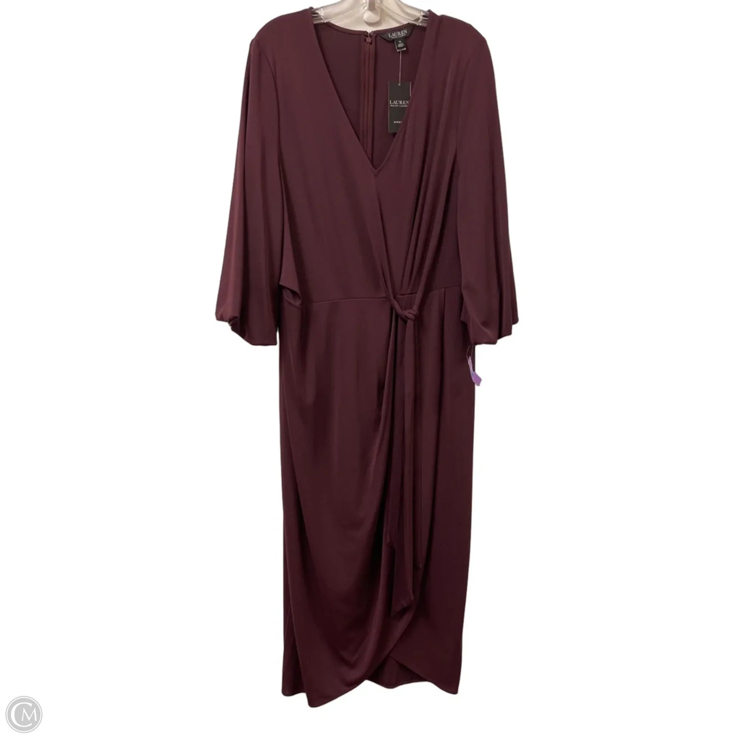 Dress Casual Maxi By Lauren By Ralph Lauren In Purple, Size: 16