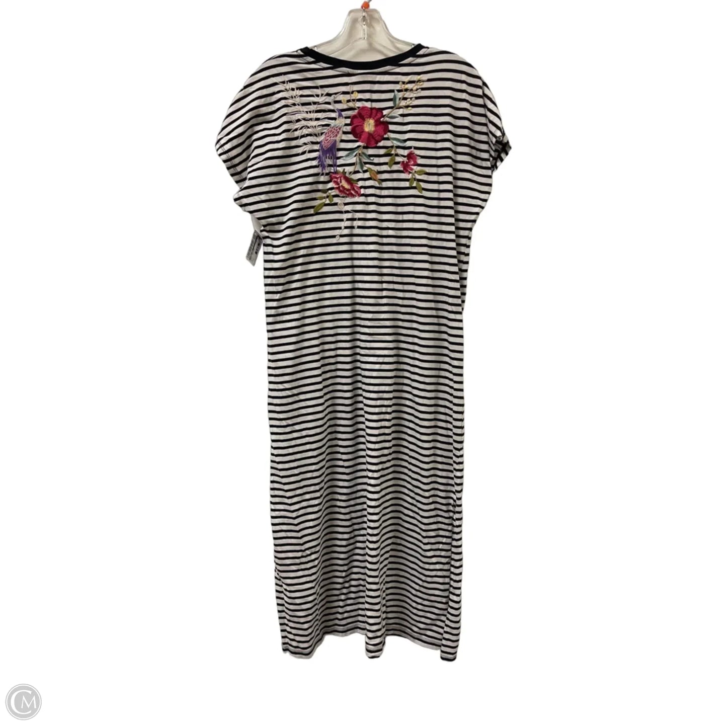 Dress Designer By Johnny Was In Black & White, Size: S