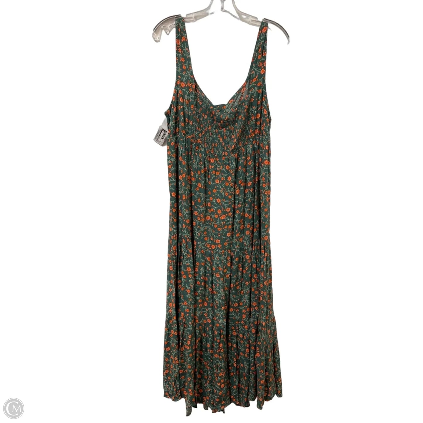 Dress Casual Maxi By Rusttydustty In Green, Size: 2x