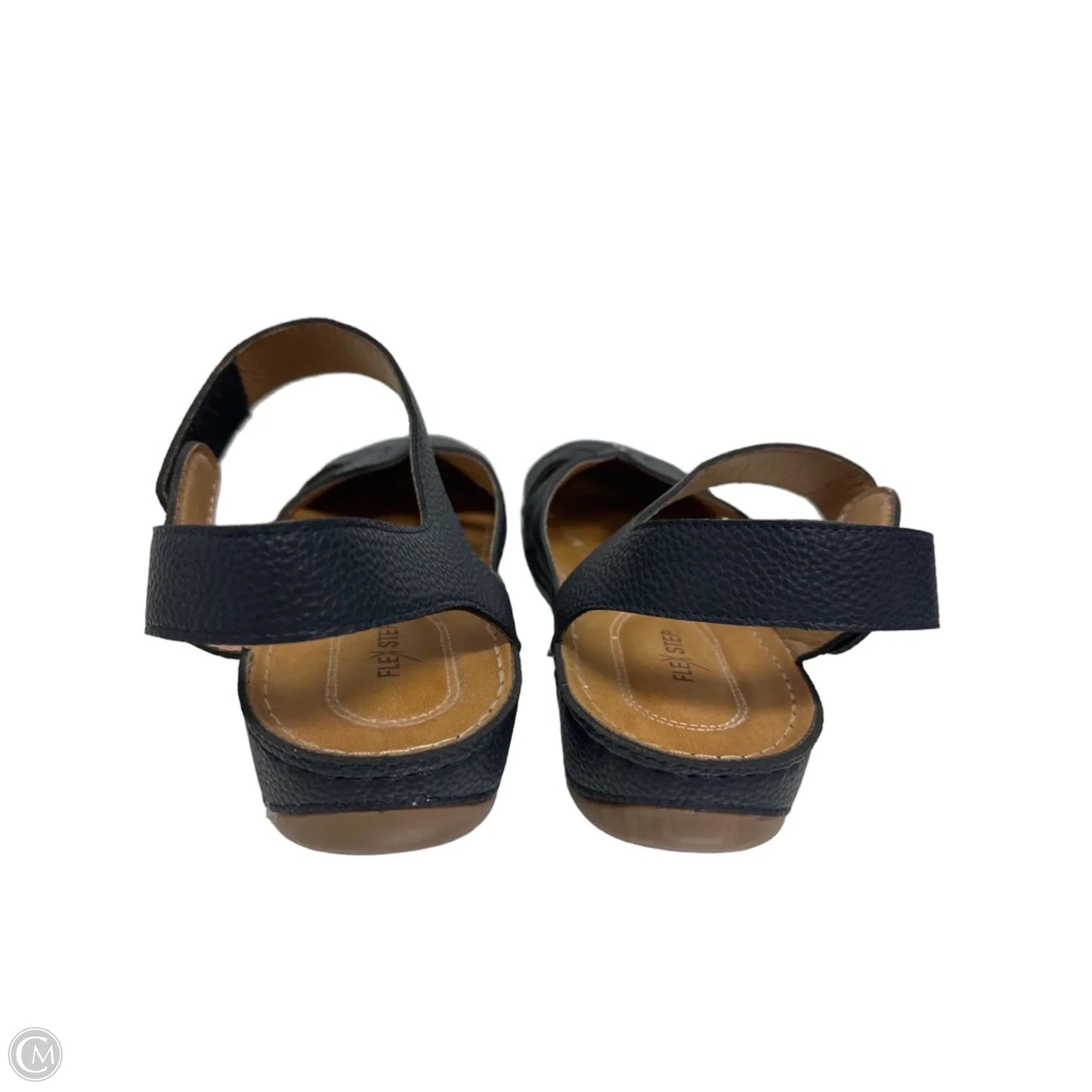 Sandals Flats By Clothes Mentor In Blue, Size: 11