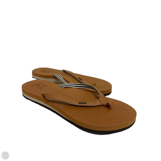 Sandals Flip Flops By Clothes Mentor In Tan, Size: 9