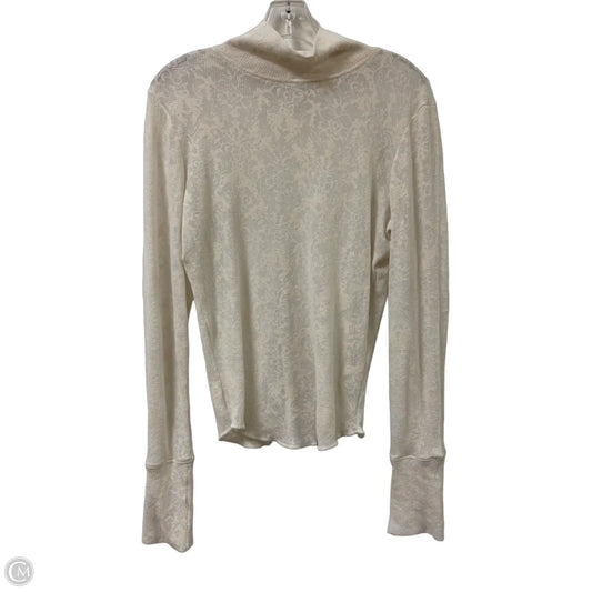 Top Long Sleeve By Free People In Cream, Size: M